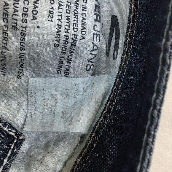 SILVER Suki Jeans Women 36x30 Straight Medium Wash Distressed Stretch Denim Blue - Picture 11 of 16